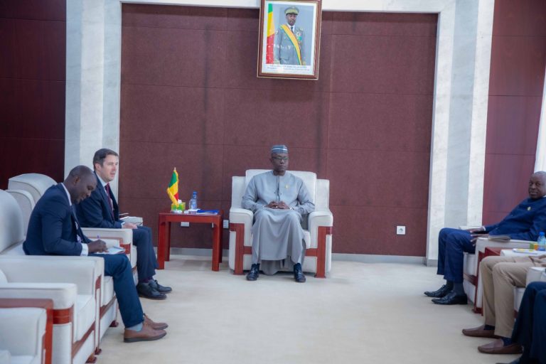 Le Président Malick DIAW reçoit l’Ambassadeur du Royaume-Uni de Grande Bretagne et d’Irlande du nord au Mali et le Chef de…