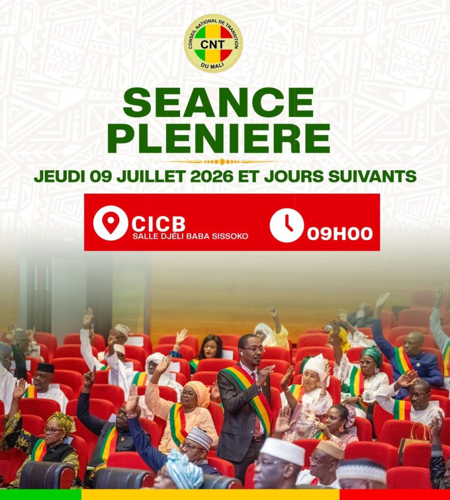 Séance plénière: le Conseil national de Transition adopte cinq projets de loi