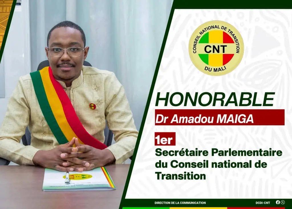 Portrait of Dr Amadou MAIGA, 1st Parliamentary Secretary