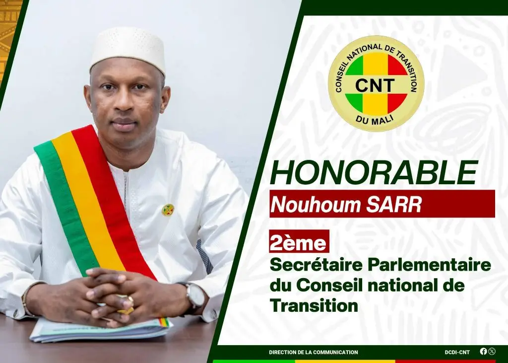Portrait of Nouhoum SARR, 2nd Parliamentary Secretary