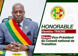 Portrait of Hamidou TRAORE, 3rd Vice-President