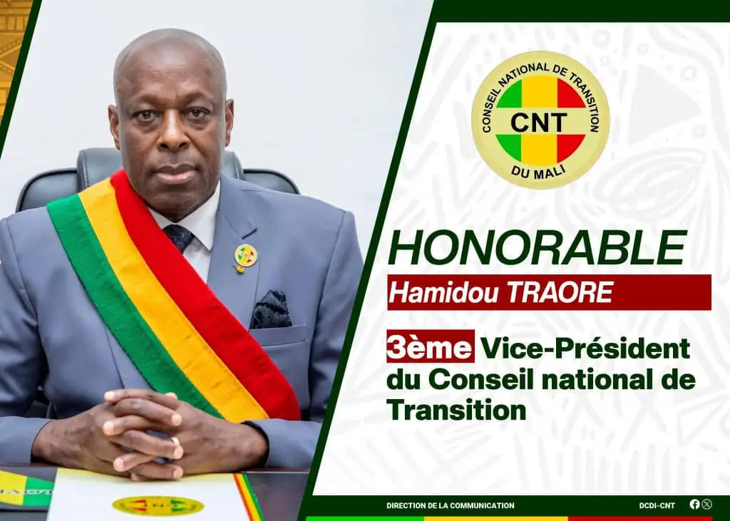 Portrait of Hamidou TRAORE, 3rd Vice-President