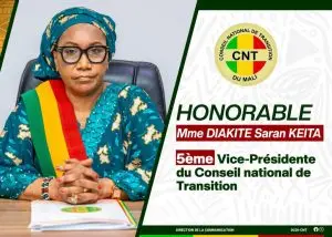 Portrait of Mme DIAKITE Saran KEITA, 5th Vice-President
