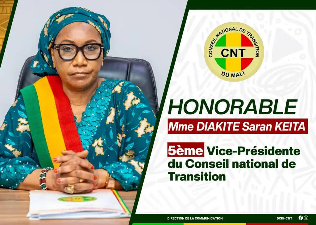Portrait of Mme DIAKITE Saran KEITA, 5th Vice-President