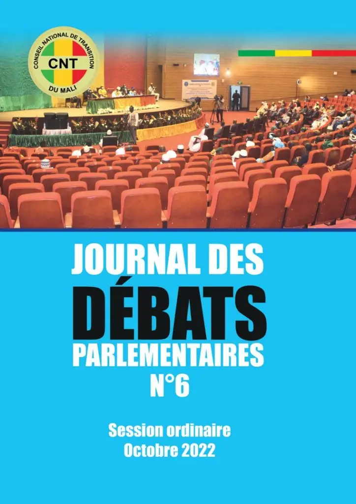 Cover of the Journal of Parliamentary Debates No. 6